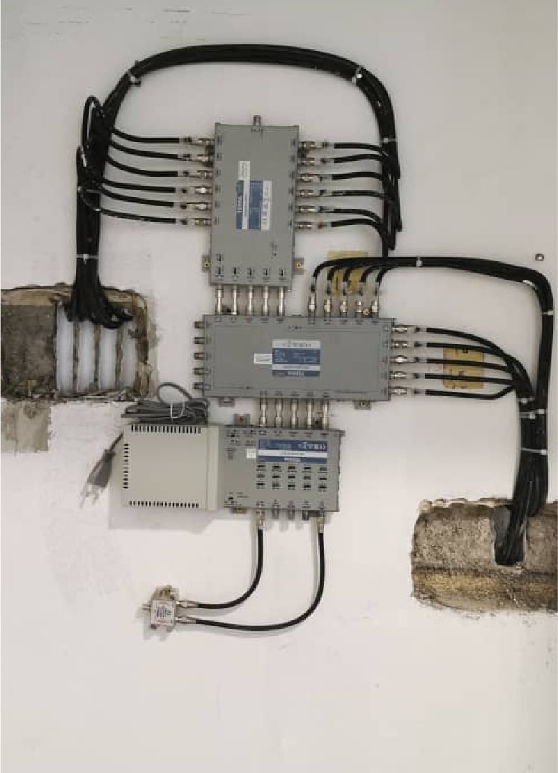 Installation SMATV system equipment & cabling work